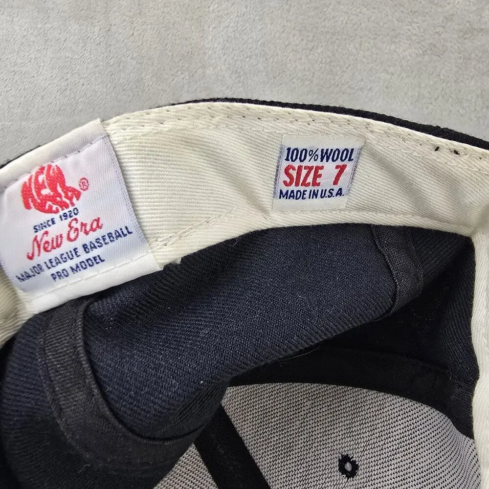Vintage New Era Colorado Rockies Fitted Hat Sz 7 Wool Diamond Collection USA 90s